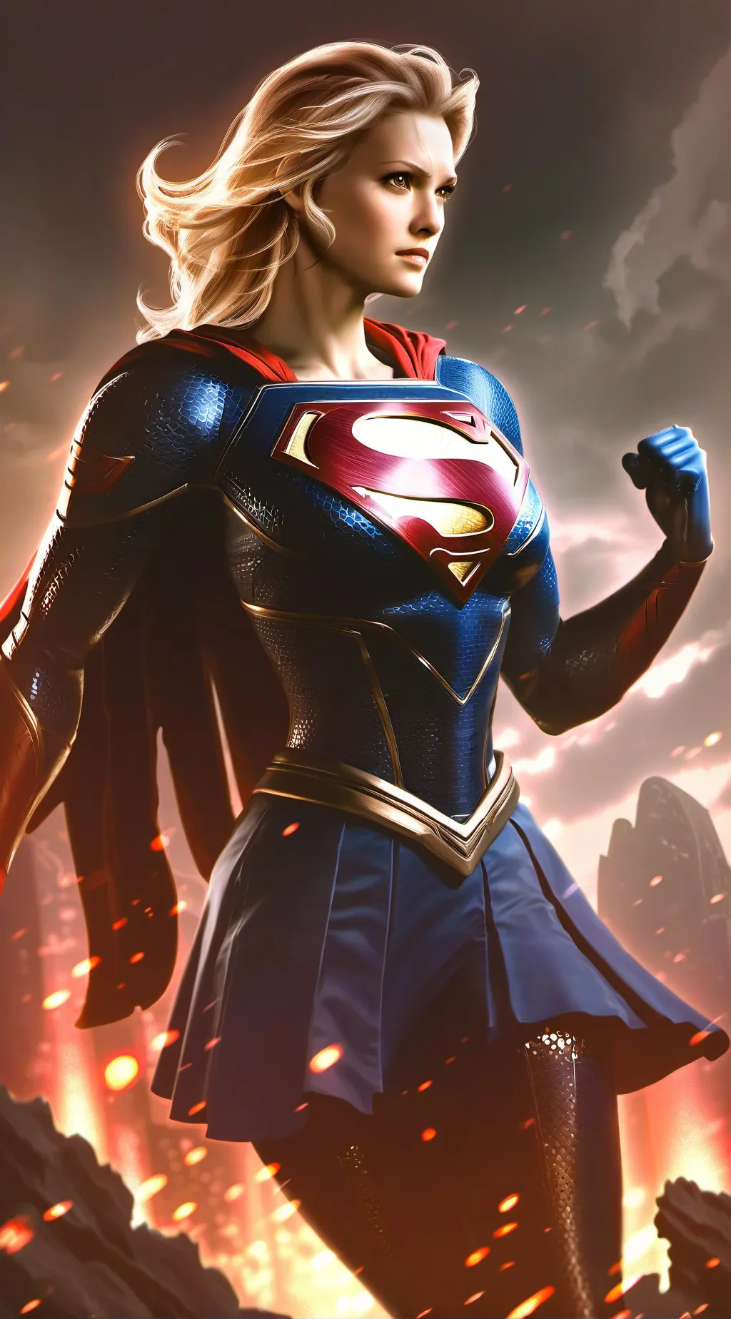 ai character: supergirl background