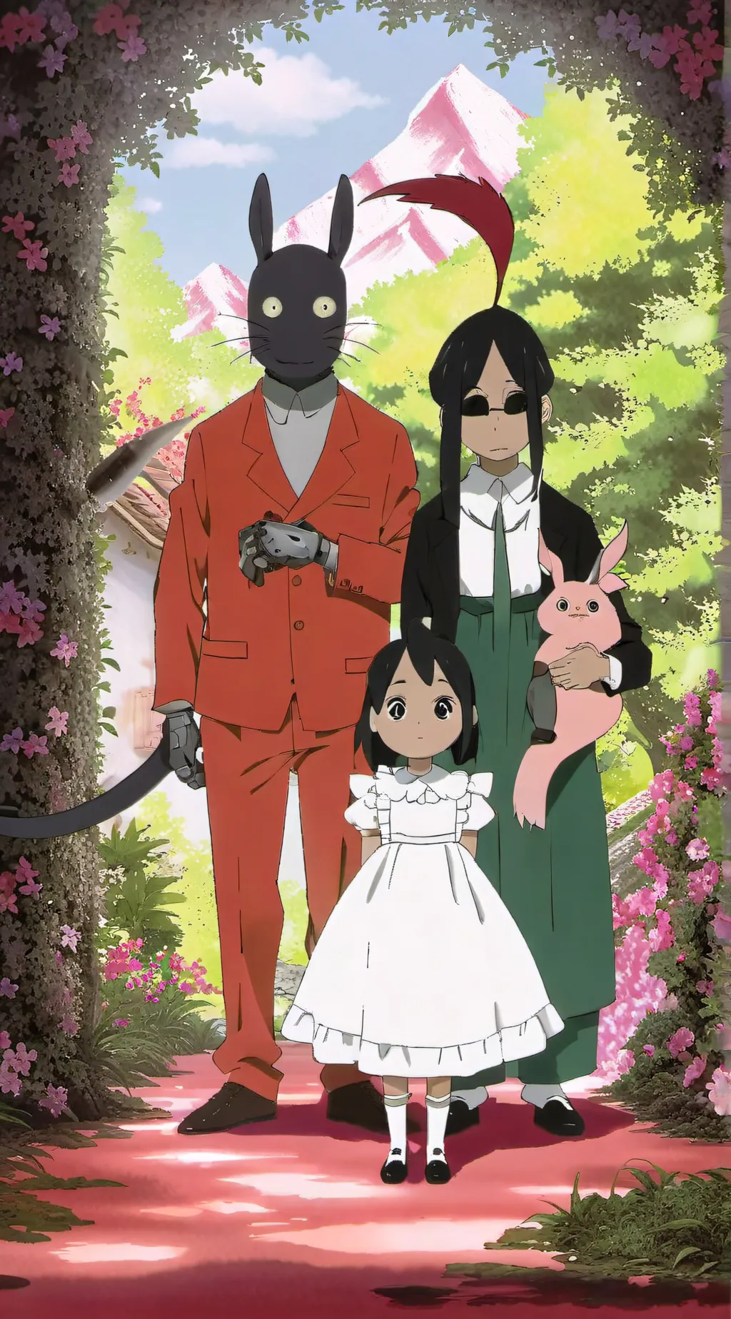 ai character: weirdcore family  background