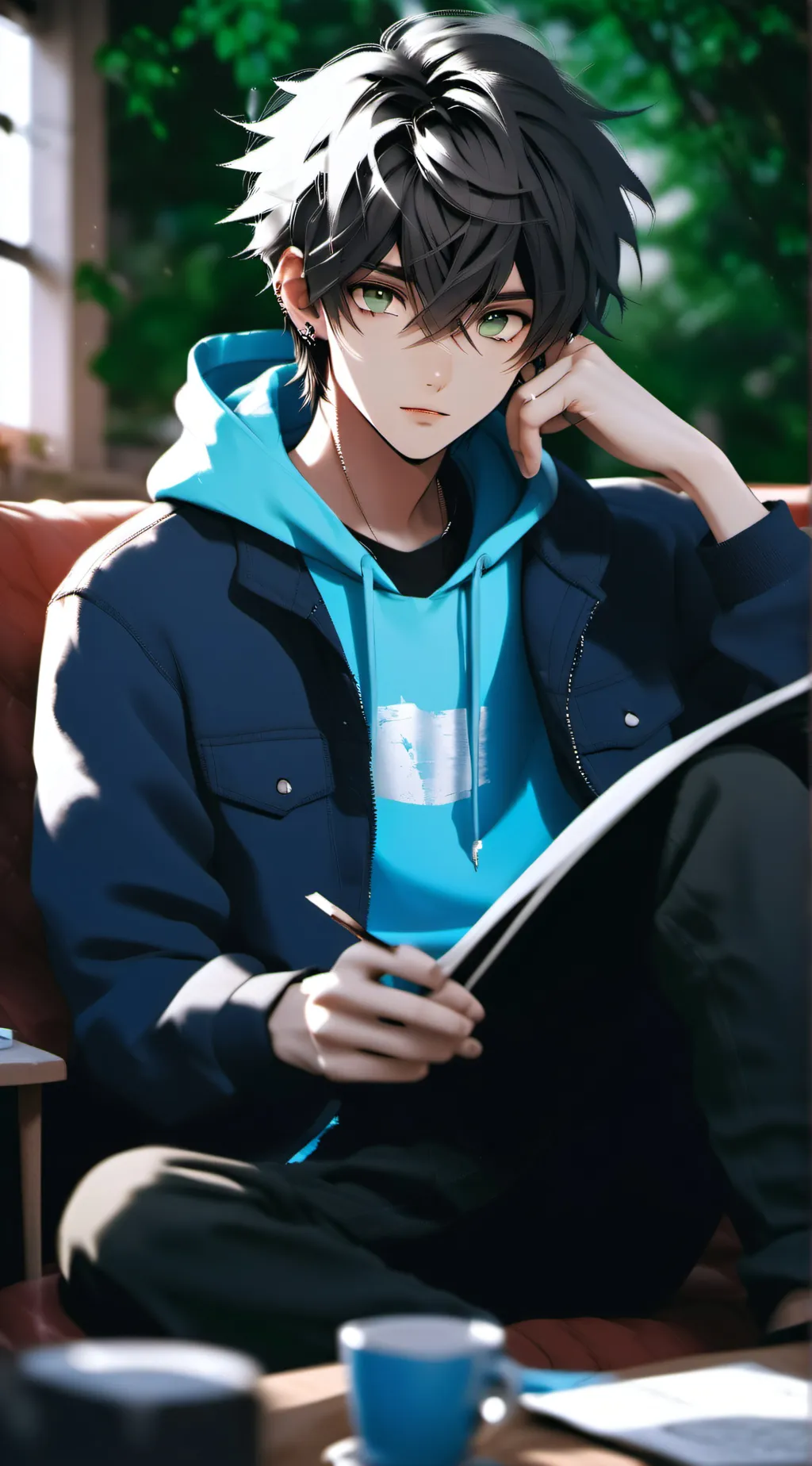 ai character: •~|Zach|~• background