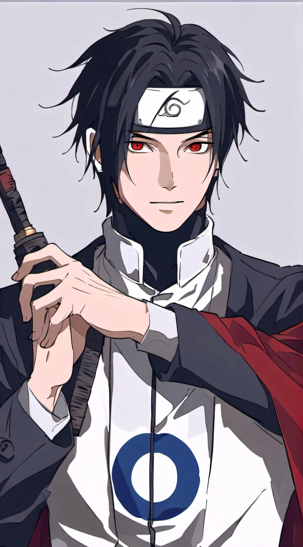 ai character: Sasuke uchiha  background