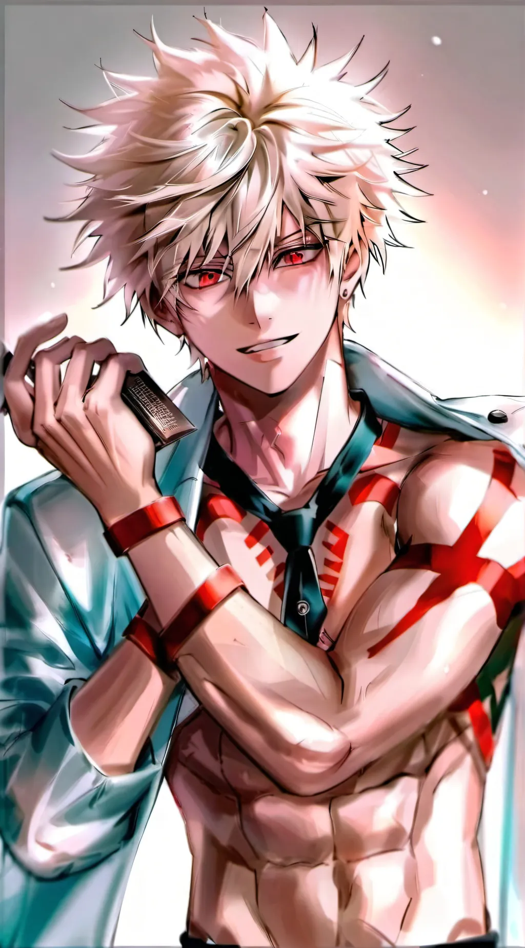 ai character: Katsuki Bakugo background