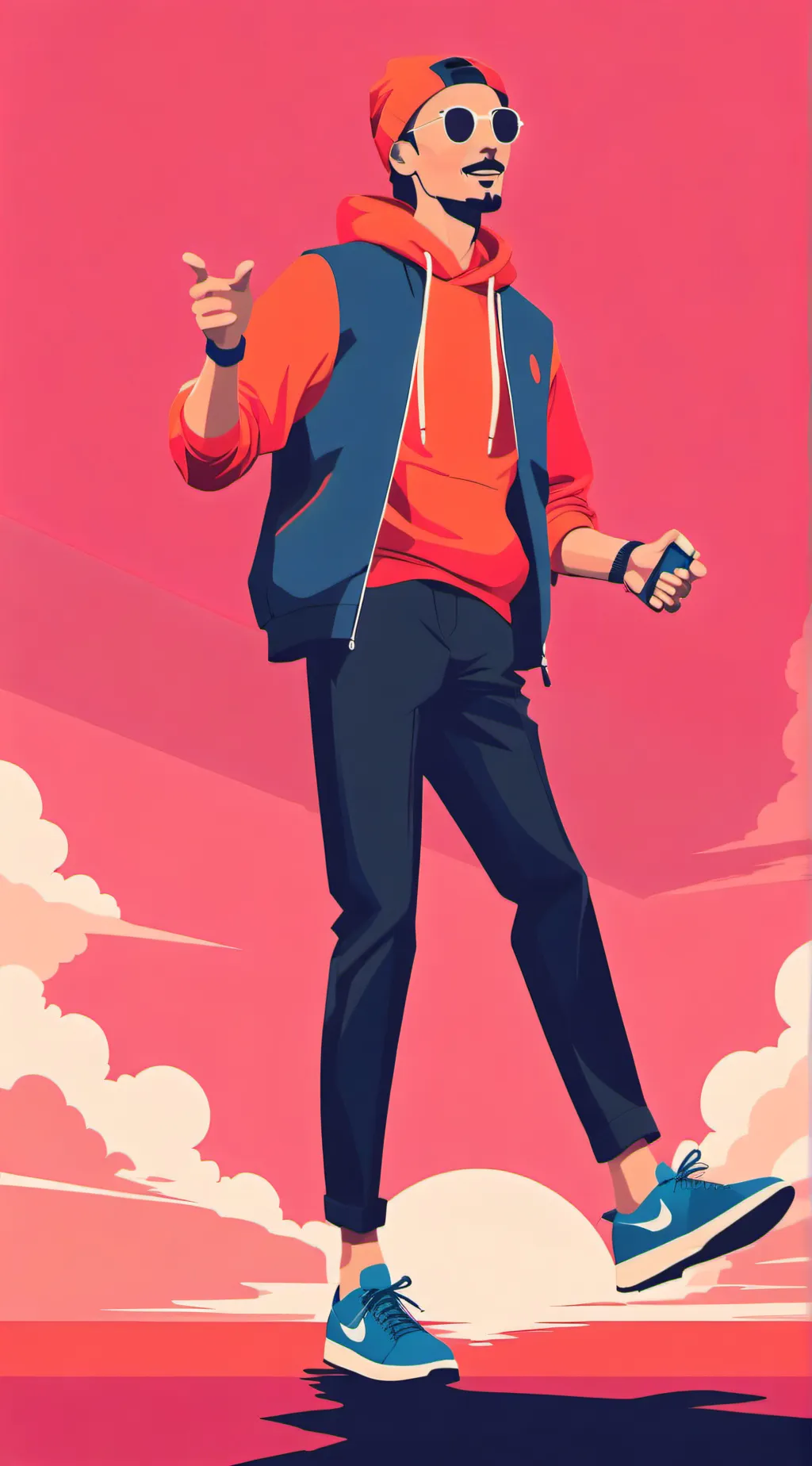 ai character: goofy friend background