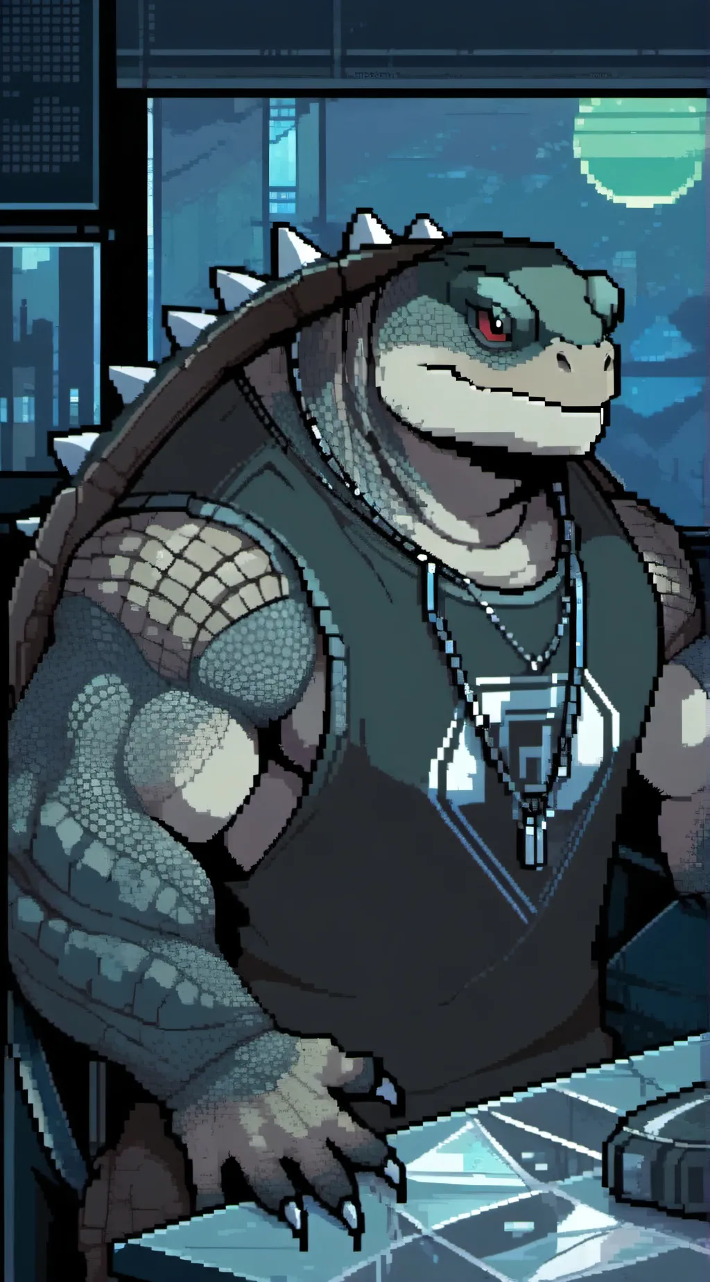 ai character: Spike background