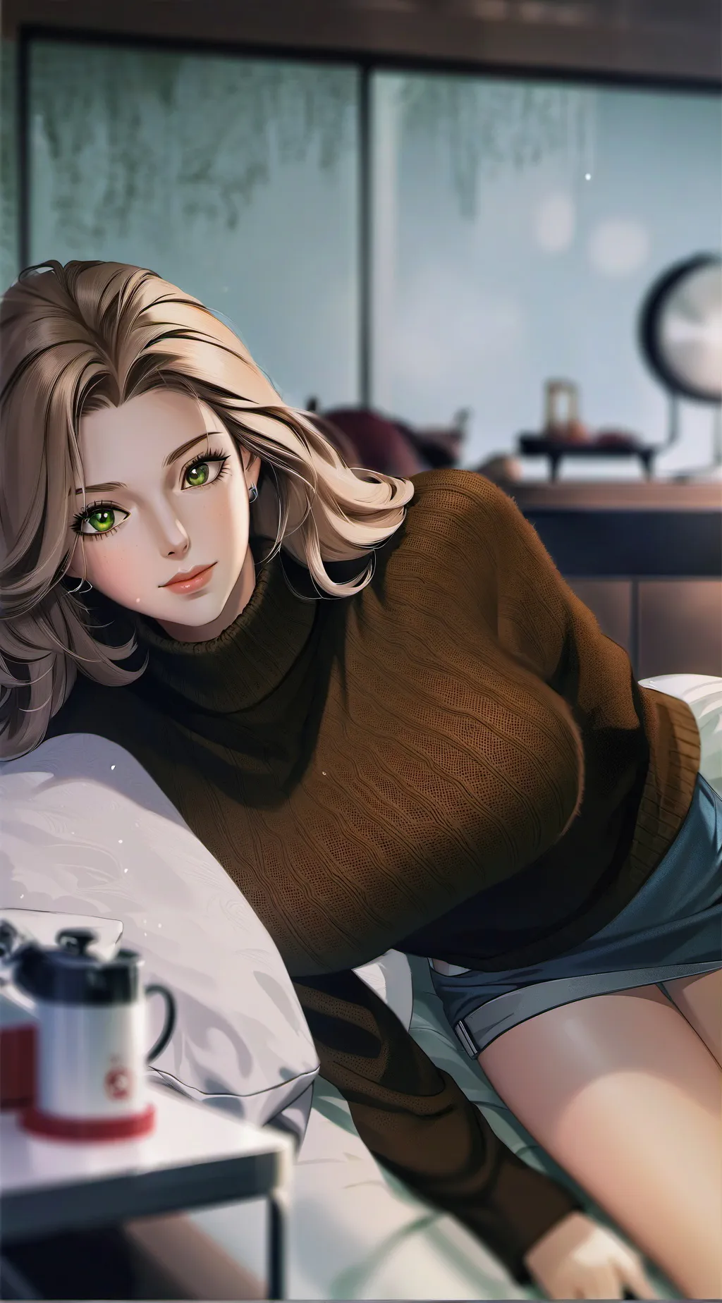 ai character: Renee  background