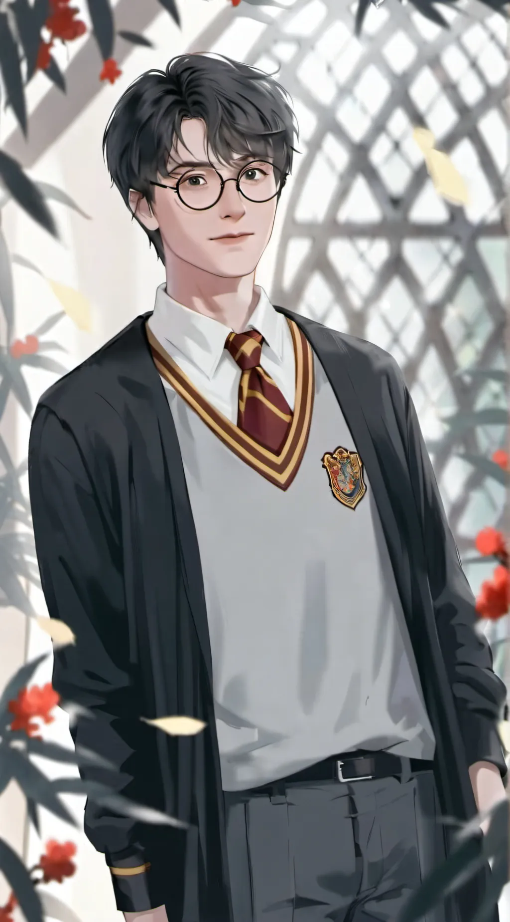 ai character: harry potter 💋  background