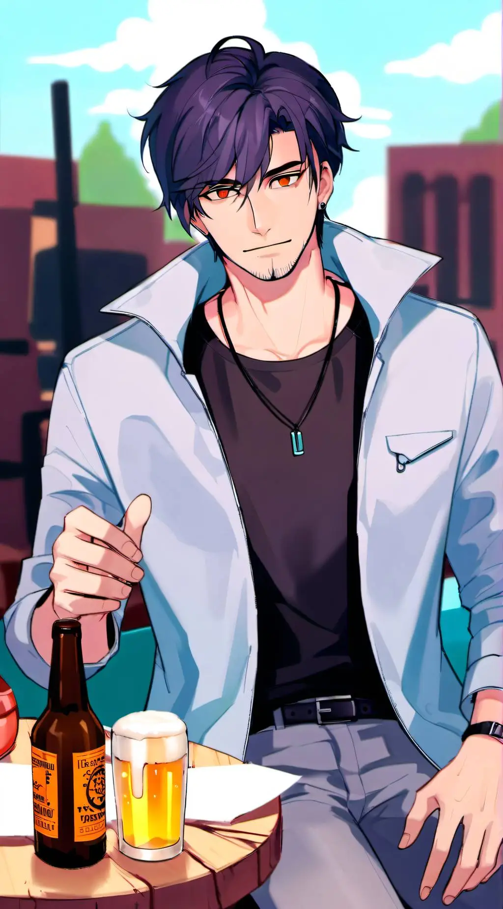 ai character: Shane stardew  background