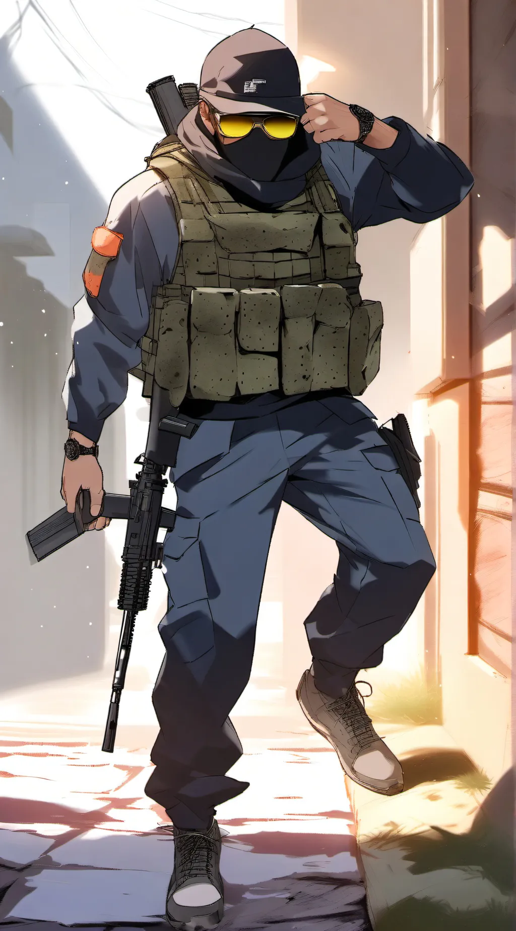 ai character: Jack"asesino azul" background