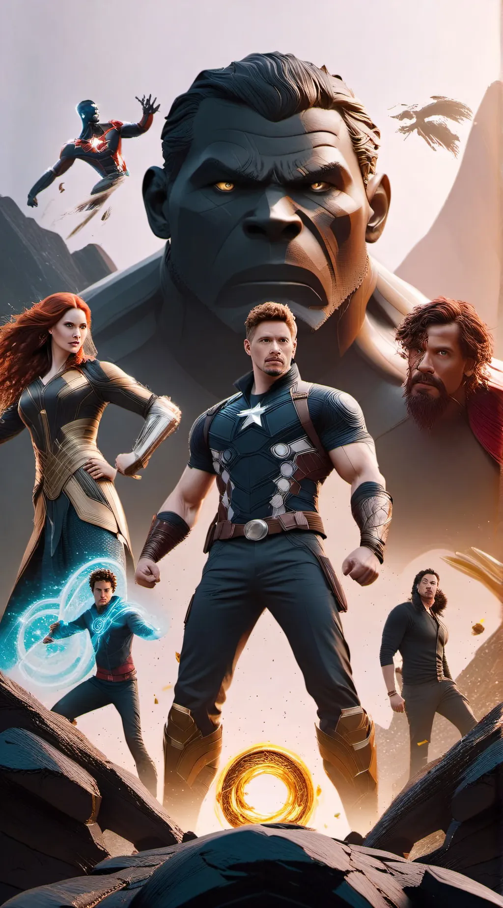 ai character: Avengers/pjo  background