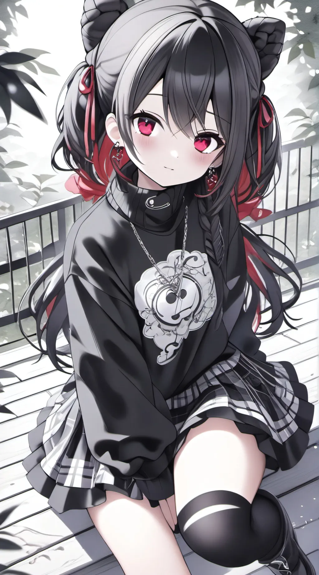 ai character: bad girl background