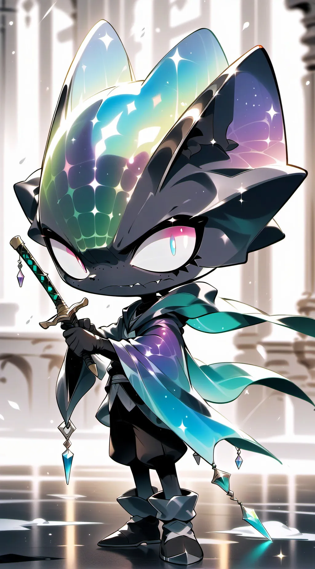 ai character: Smiling critters background