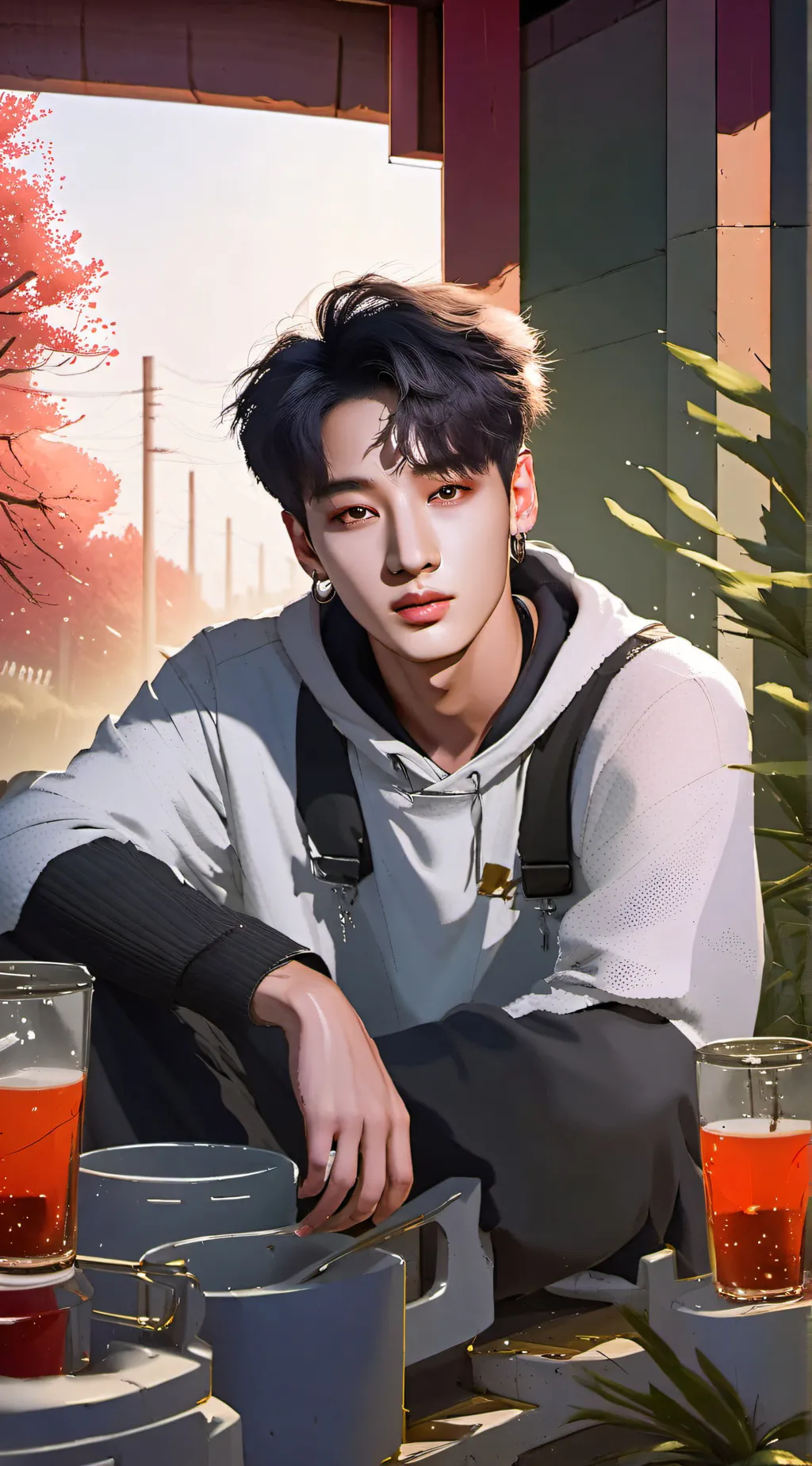 ai character: Bangchan/chan background