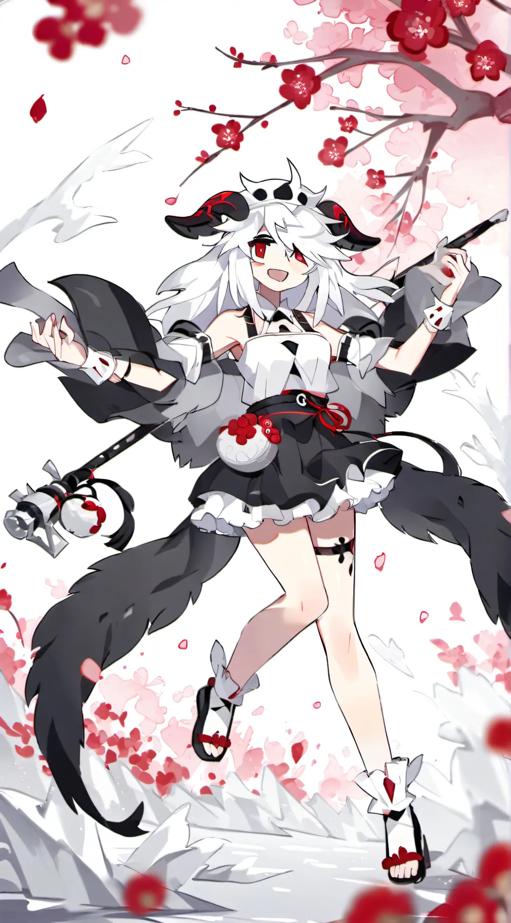 ai character: rose background