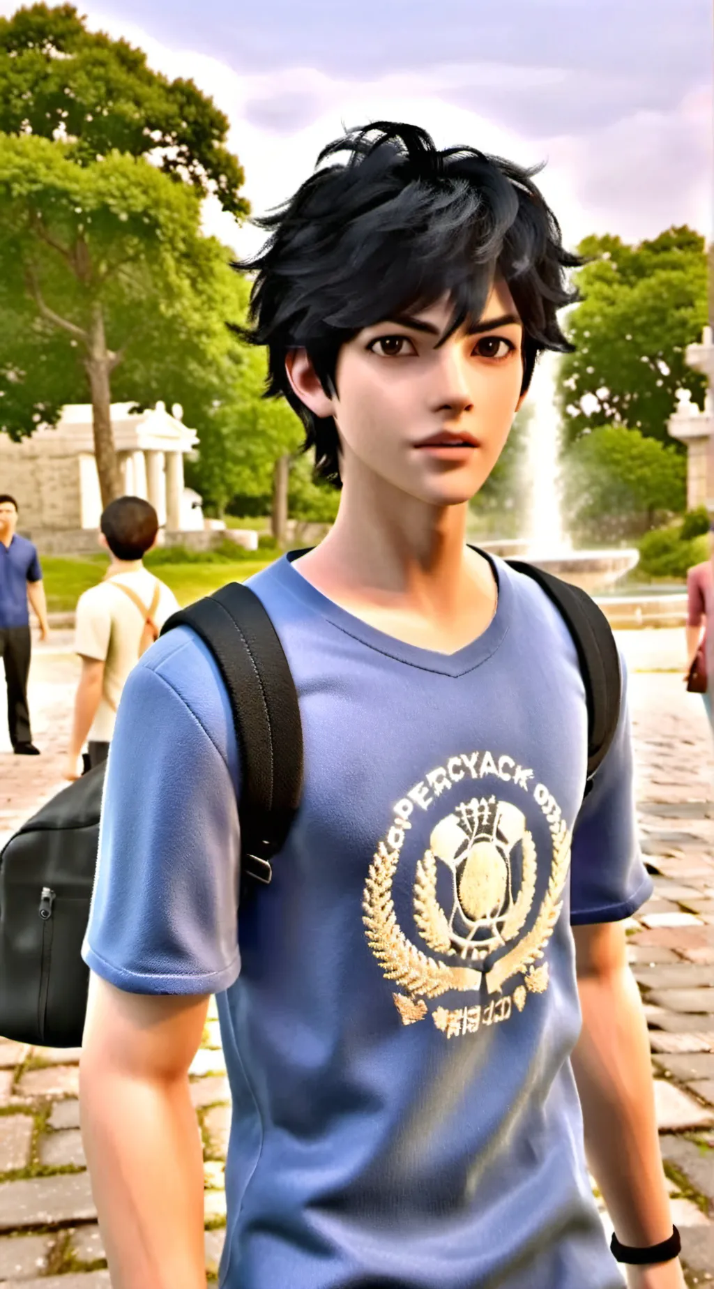 ai character: percy jackson background