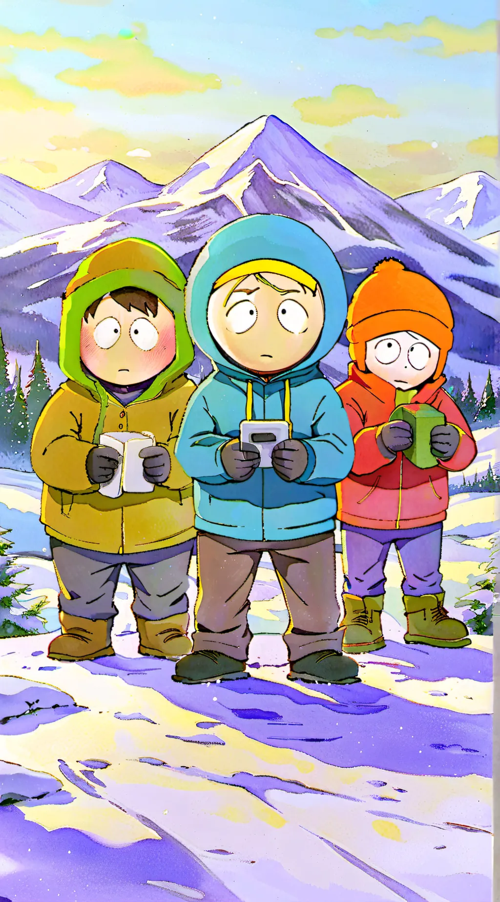 ai character: SouthparkSchool background