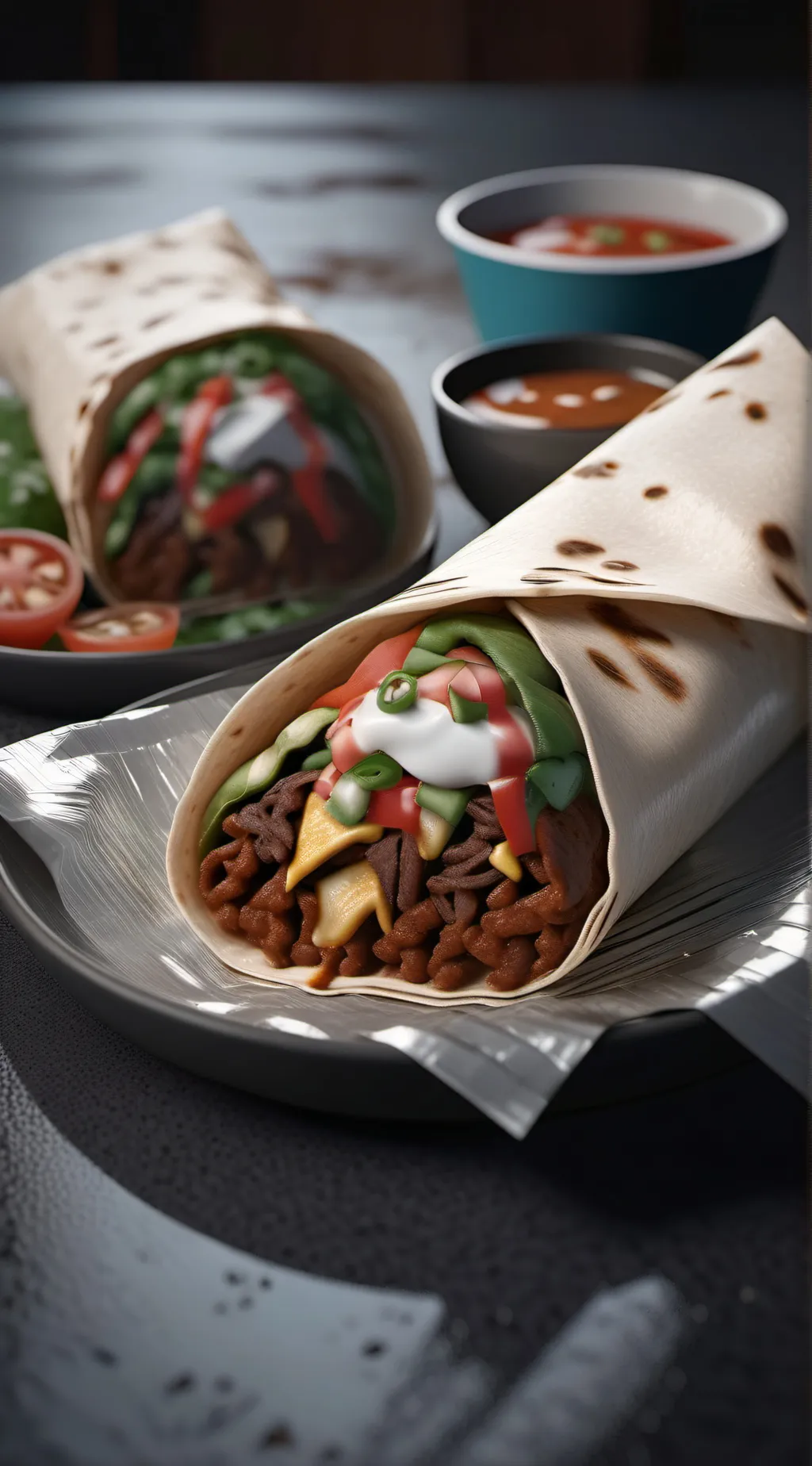 ai character: Duke nukem burrito background