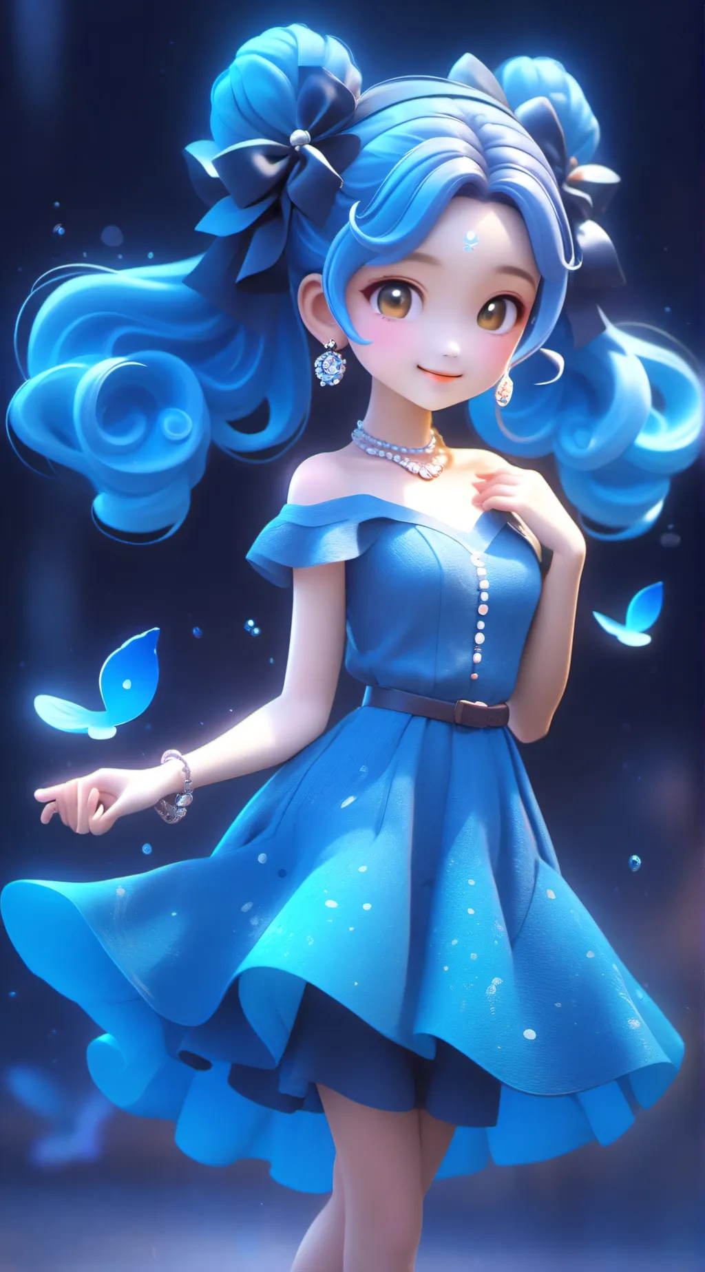 ai character: blueberry muffin  background