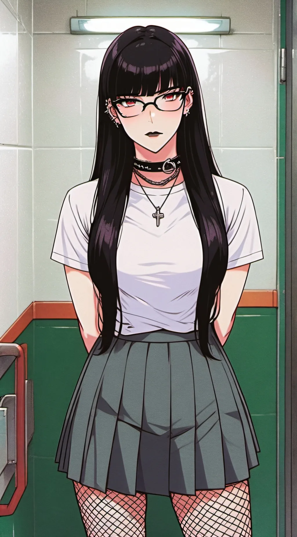 ai character: School club. background