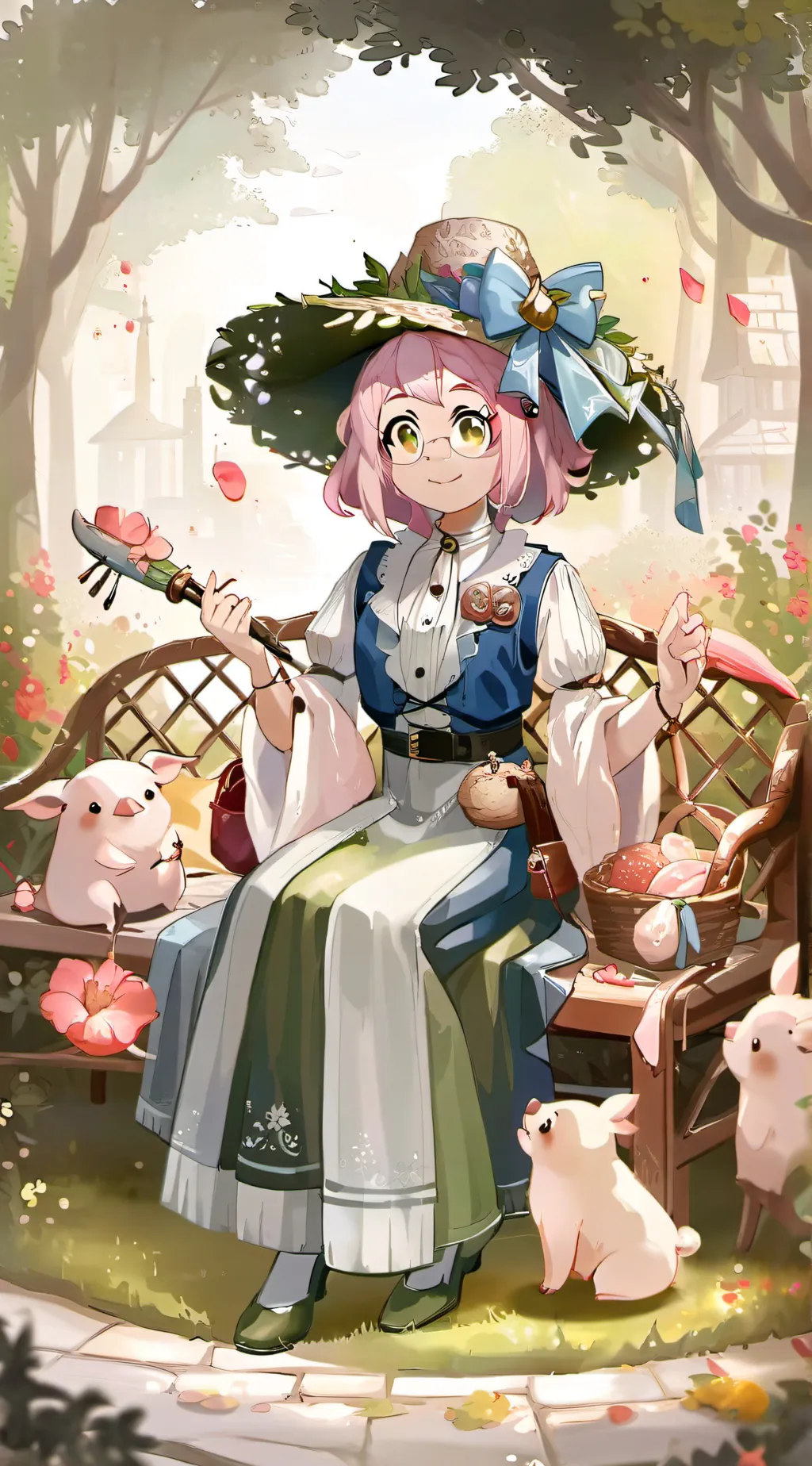 ai character: pinky tsukino background