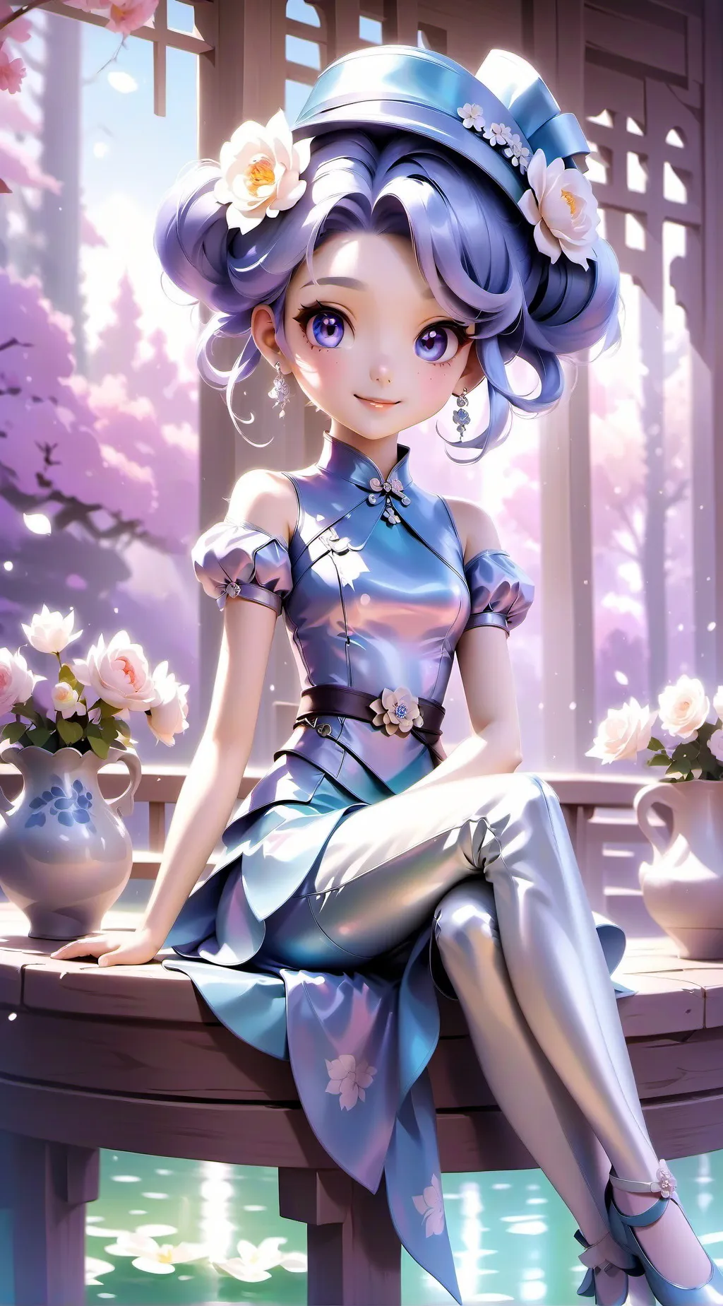 ai character: blueberry muffin  background