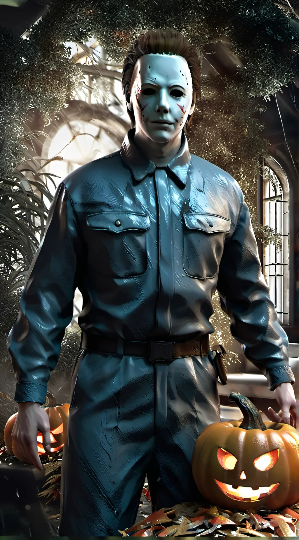 ai character: Micheal Myers  background