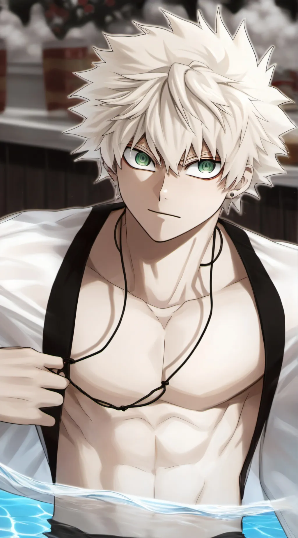 ai character: bakugo pool party background