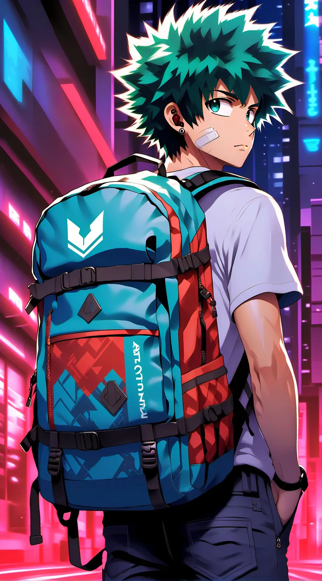 ai character: izuku midoriya background