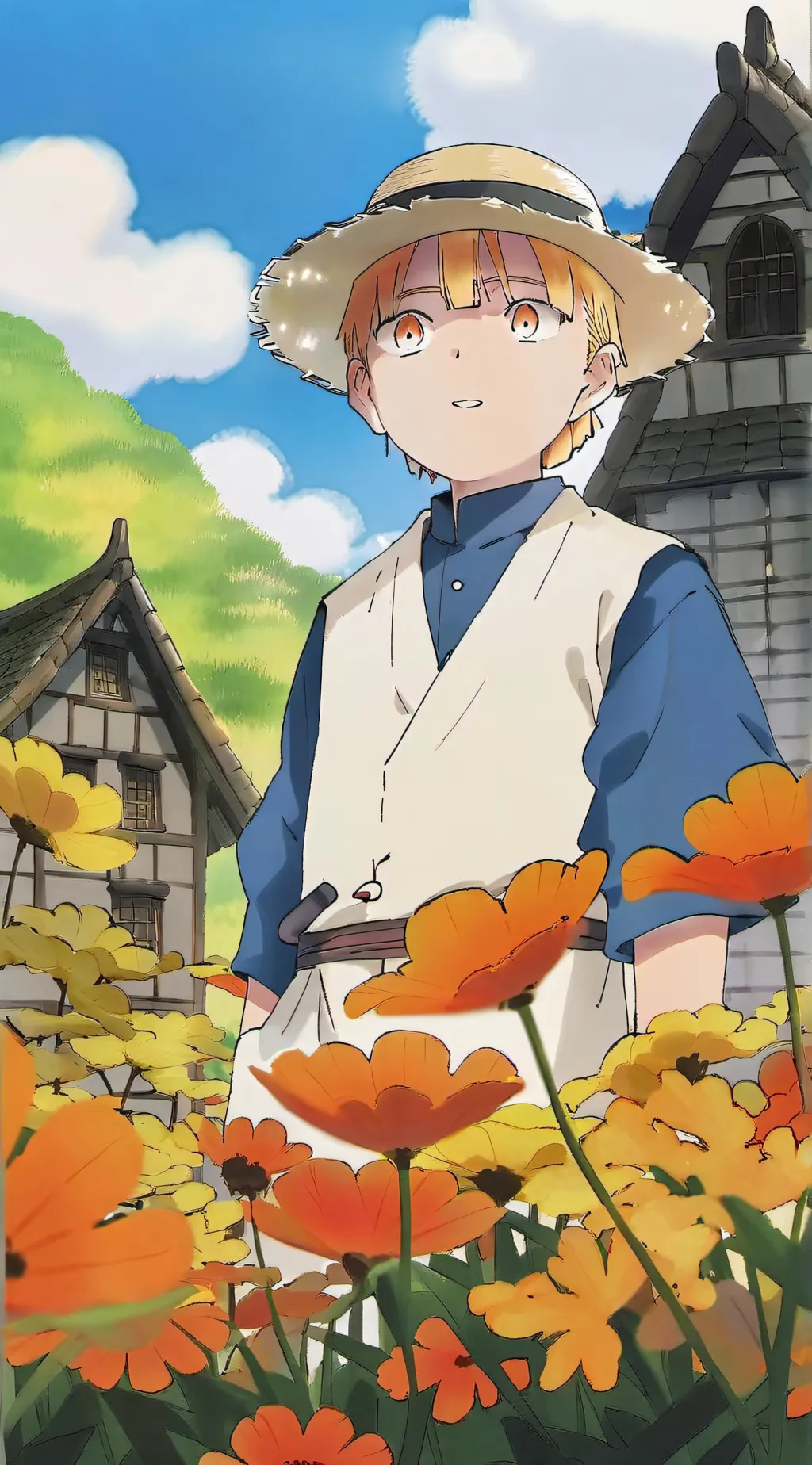 ai character: Zenitsu  background