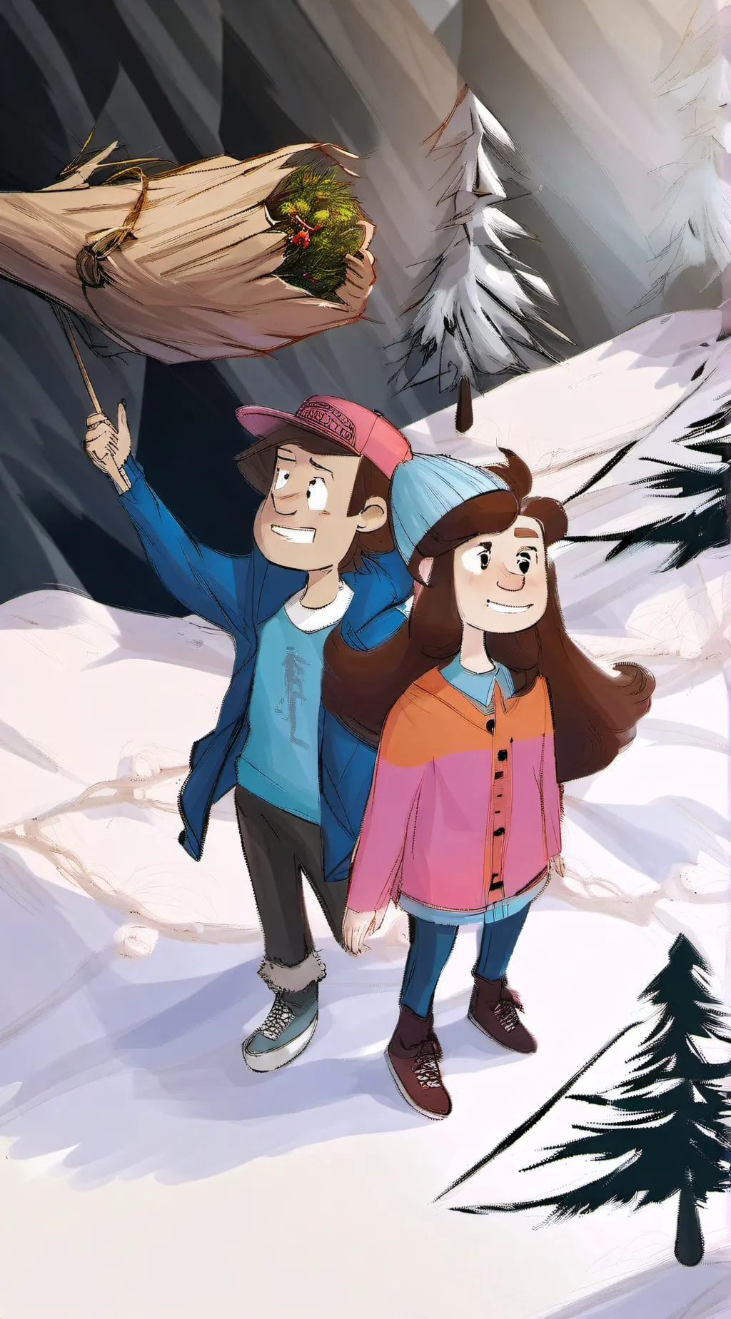 ai character: gravity falls! ✨ background