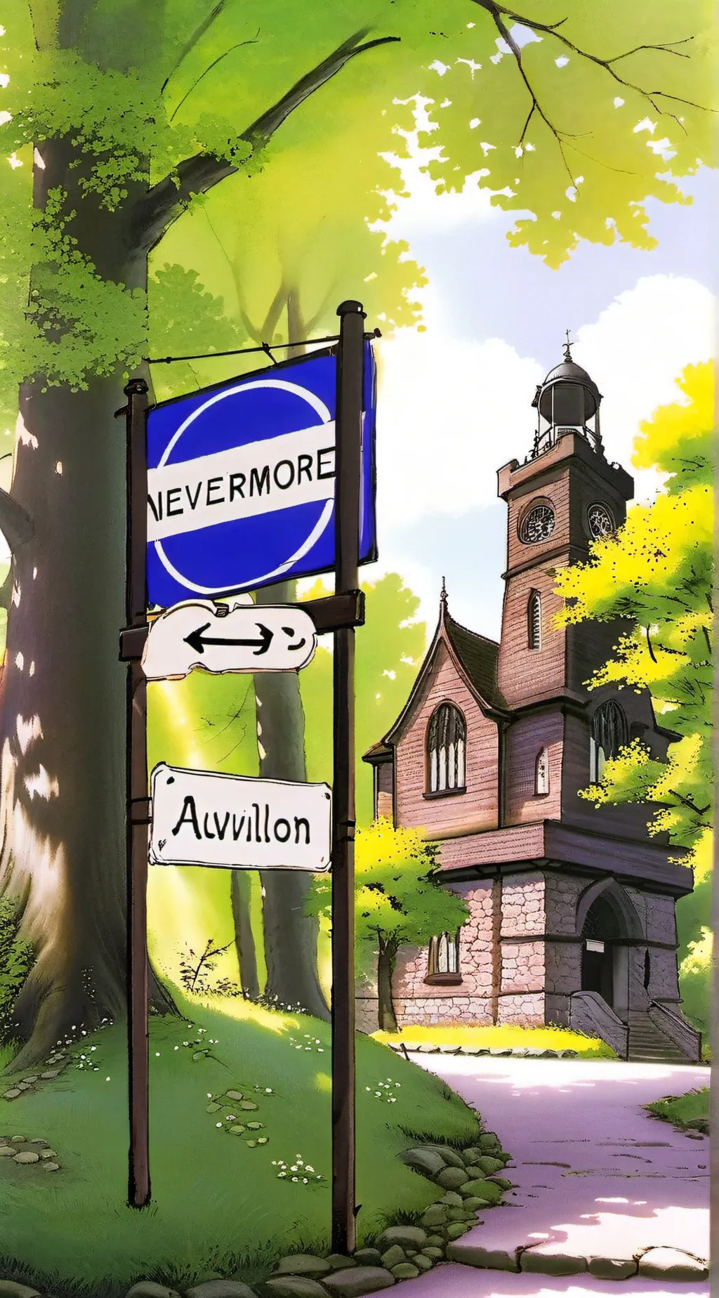ai character: Nevermore academy background