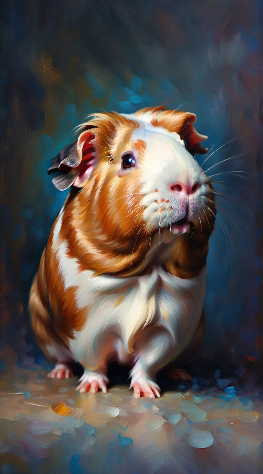 ai character: Guinea pig background