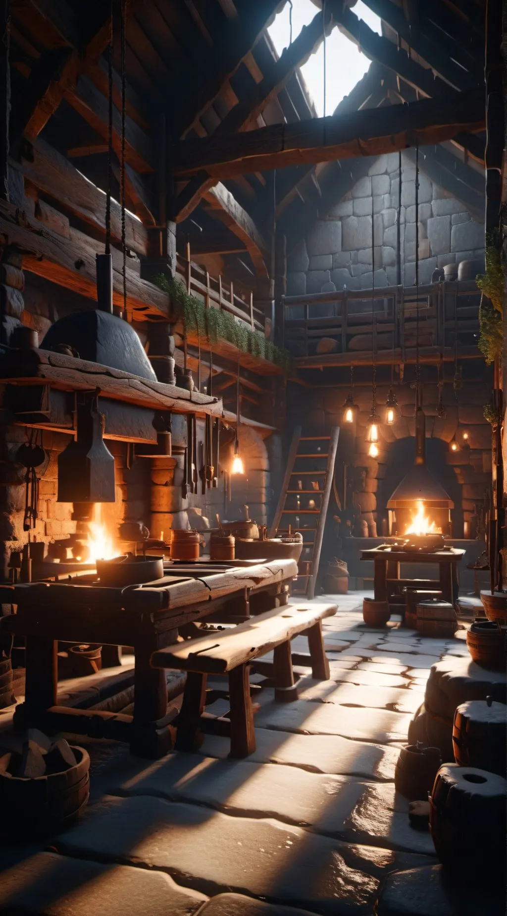ai character: The blacksmith background
