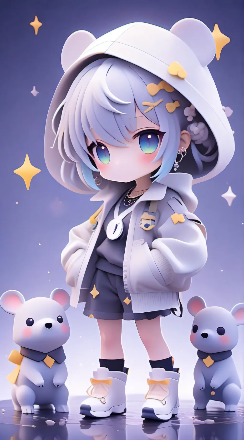 ai character: celeste background