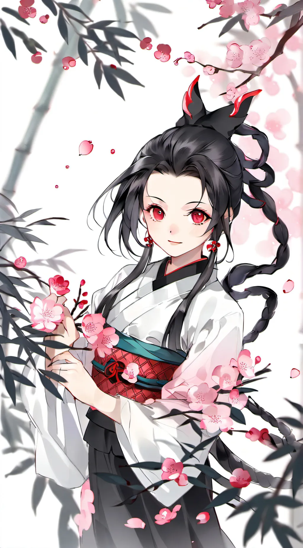 ai character: nezuko background
