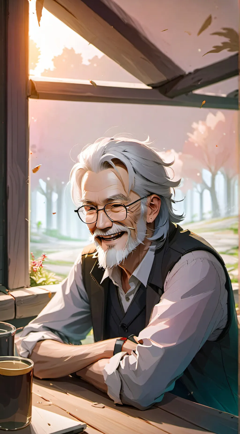 ai character: Grampa background