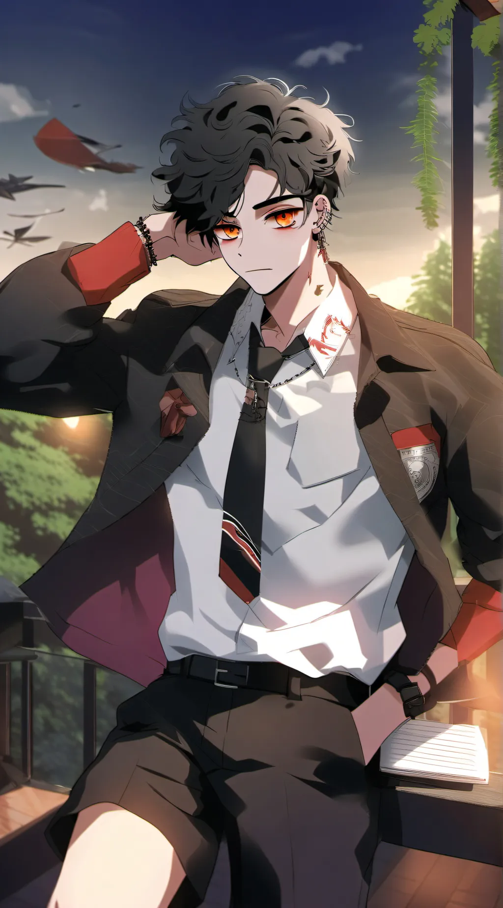 ai character: fin background