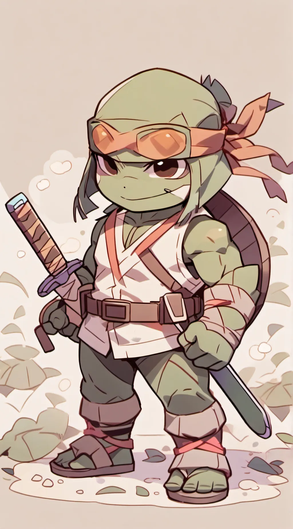 ai character: TMNT background