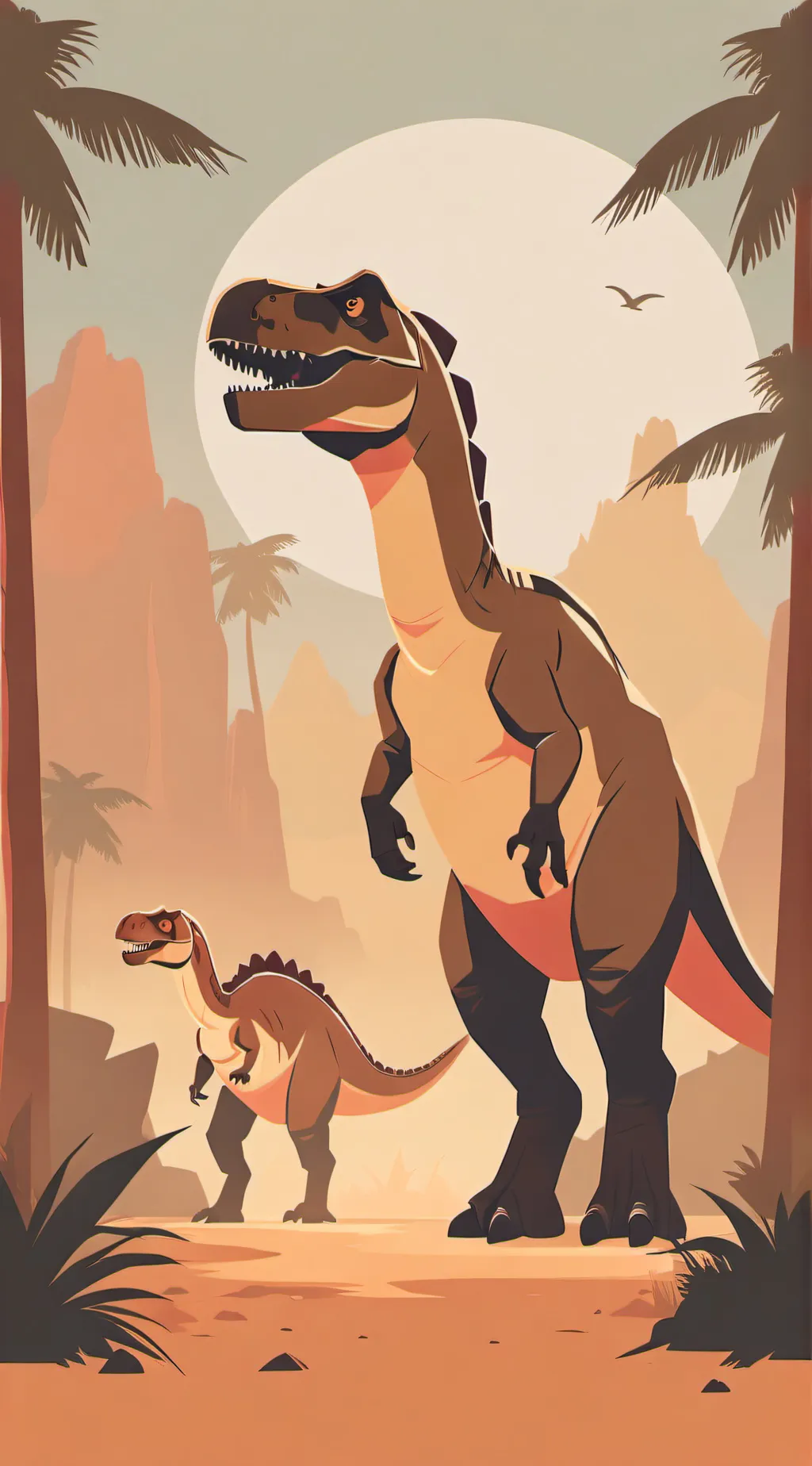 ai character: Jurassic world CC🦖 background