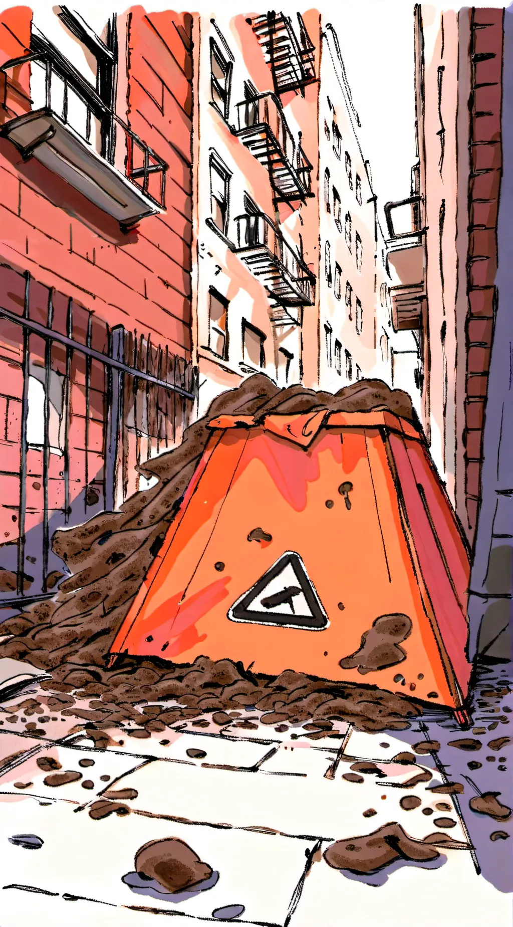 ai character: dog sh*t background