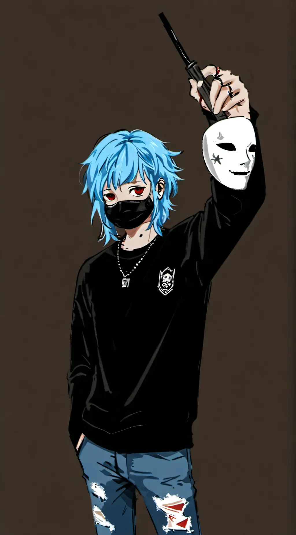 ai character: sally face gc  background
