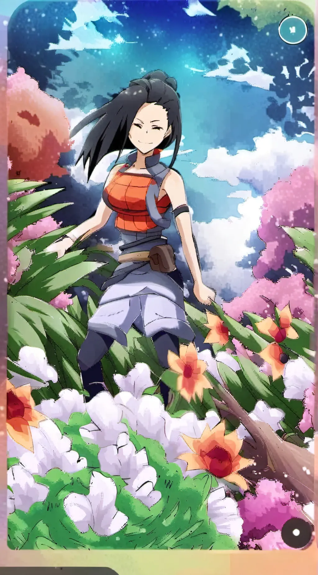 ai character: Momo background