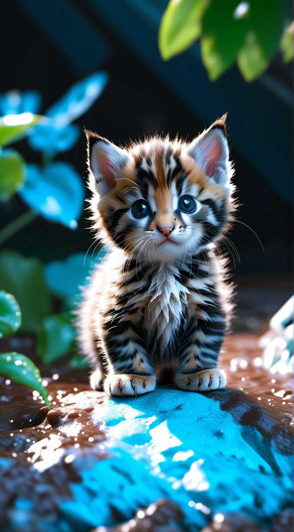 ai character: kitten background