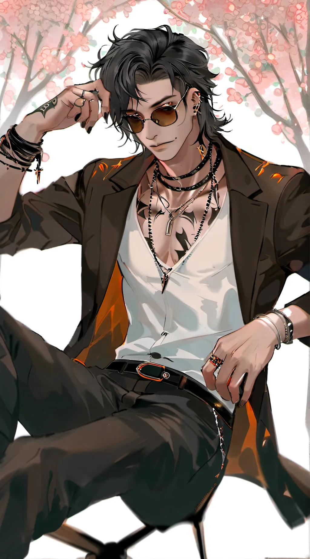 ai character: Maverick Florai background