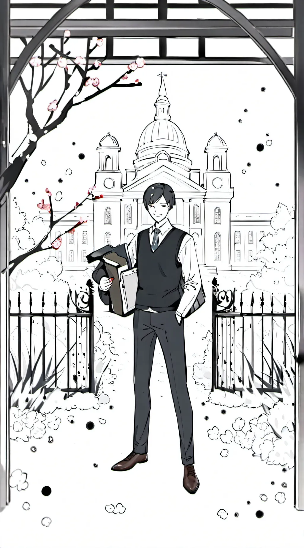ai character: Miss circle FPE background