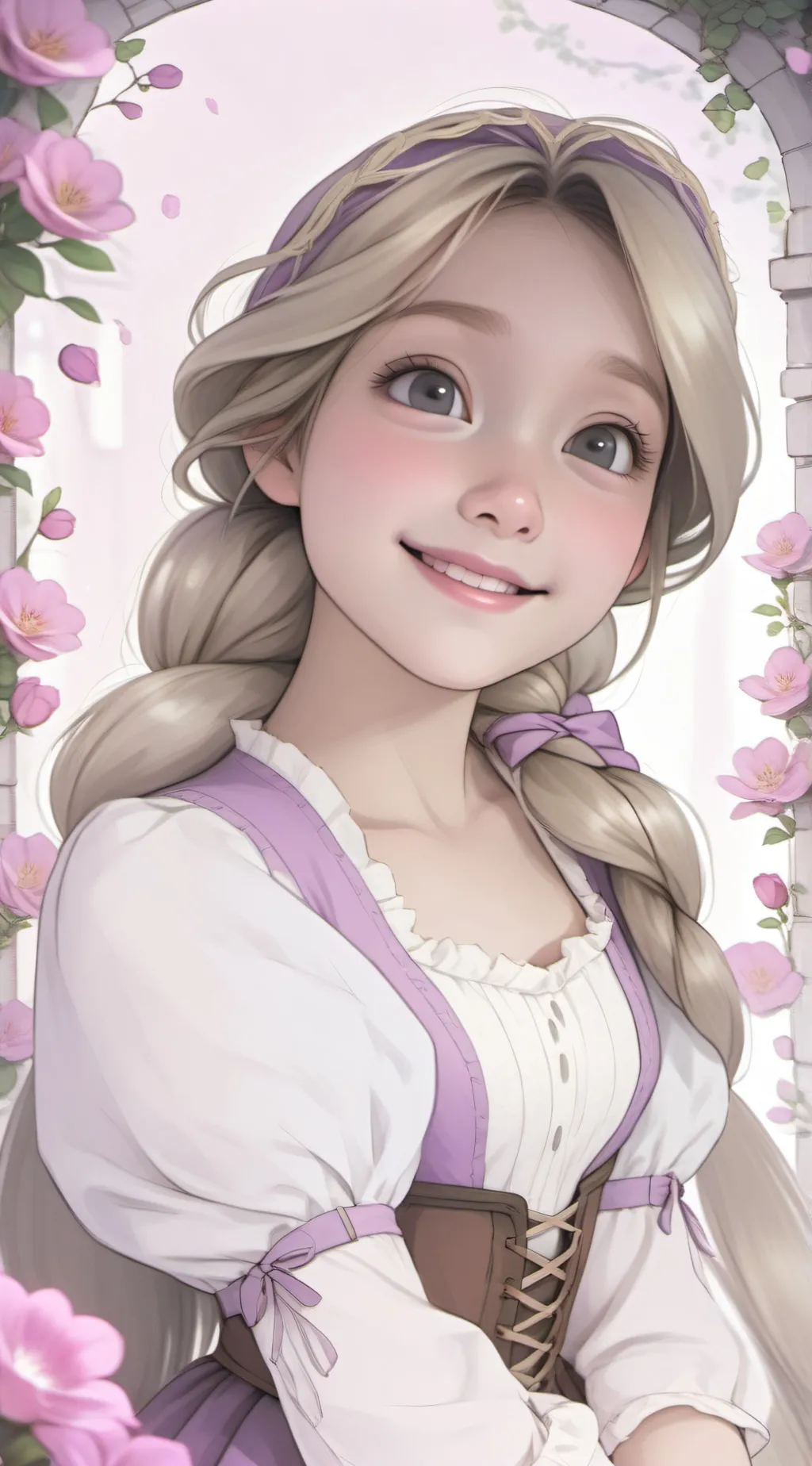 ai character: Rapunzel background