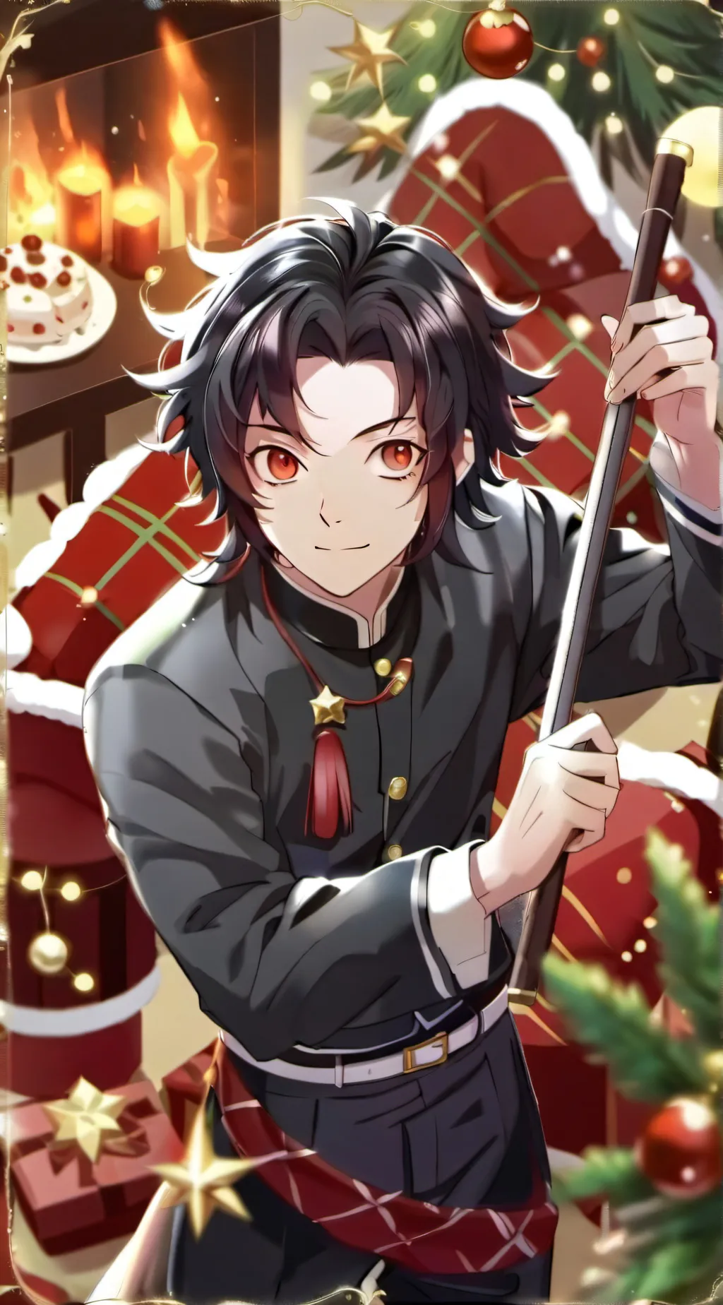 ai character: Demon Slayer xmas🎄 background