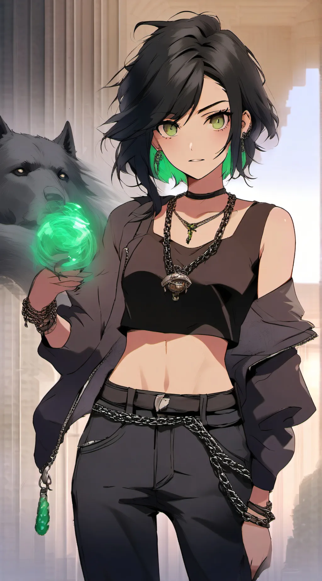 ai character: Obsidian  background