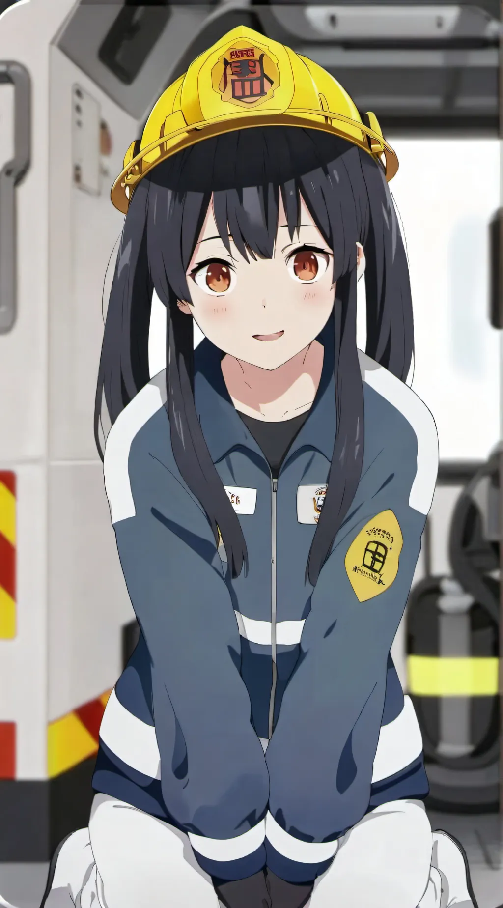 ai character: Fire force  background