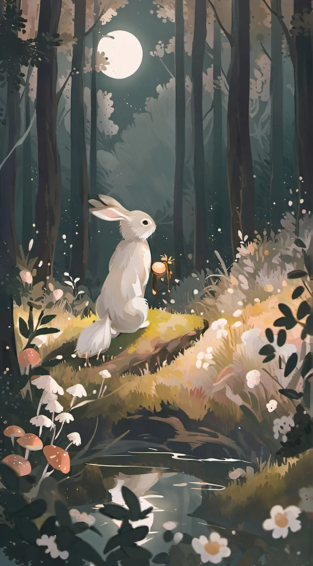 ai character: Bunny Wishes background