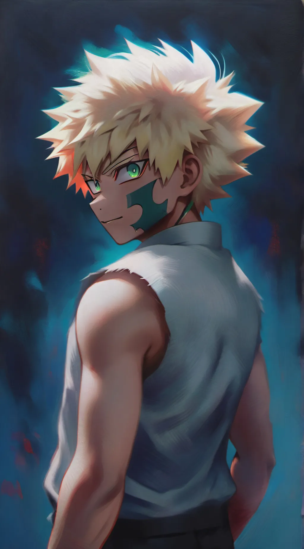 ai character: bakugou  background