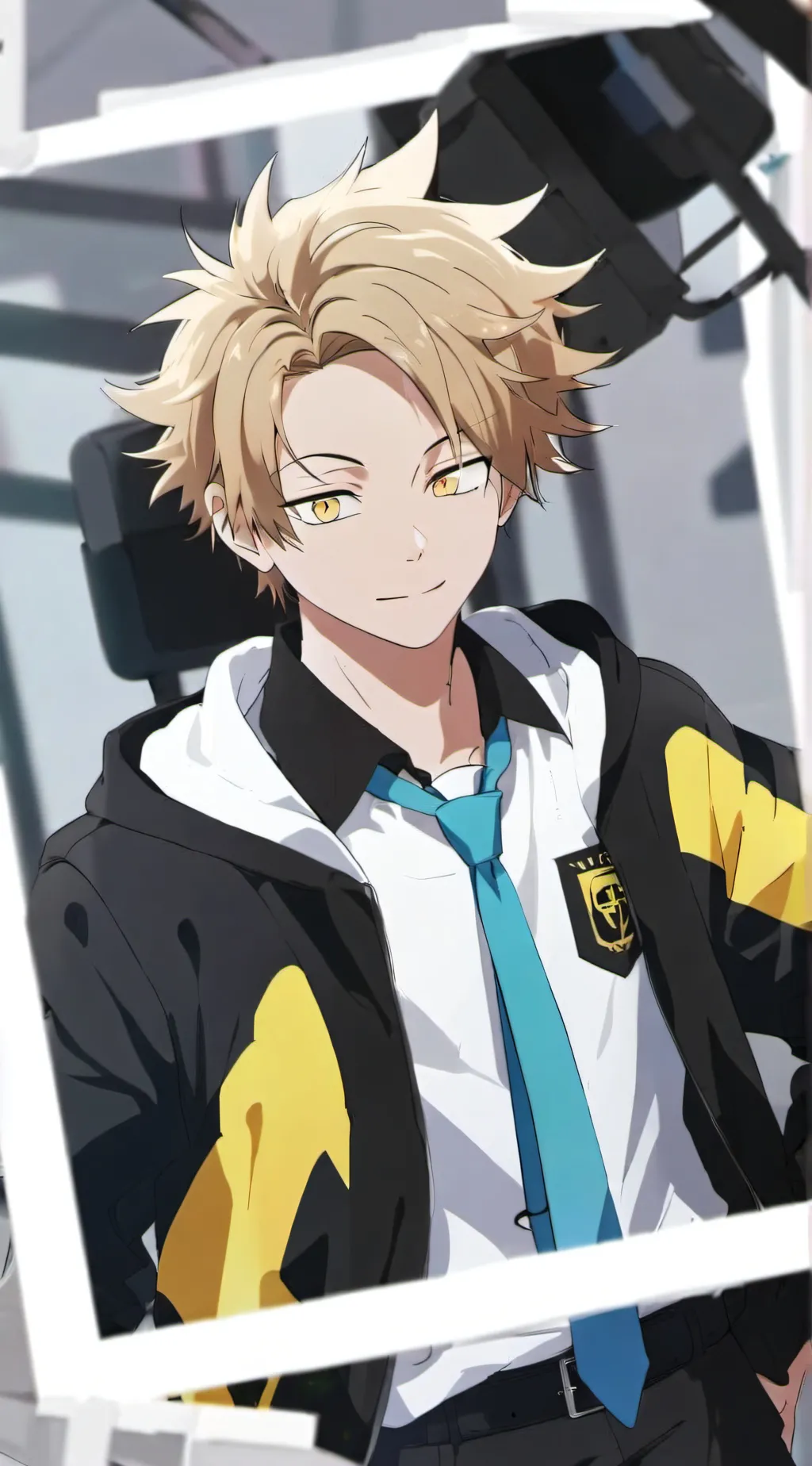 ai character: Denki Kaminari  background